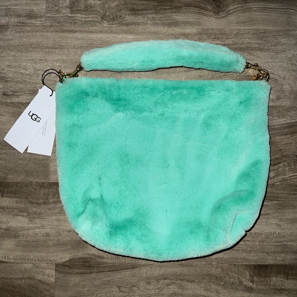 NWT Ugg Duffy Bag Tide Pool New Handbag Clutch Super Soft New Mint Green